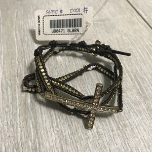 Cross wrap bracelet